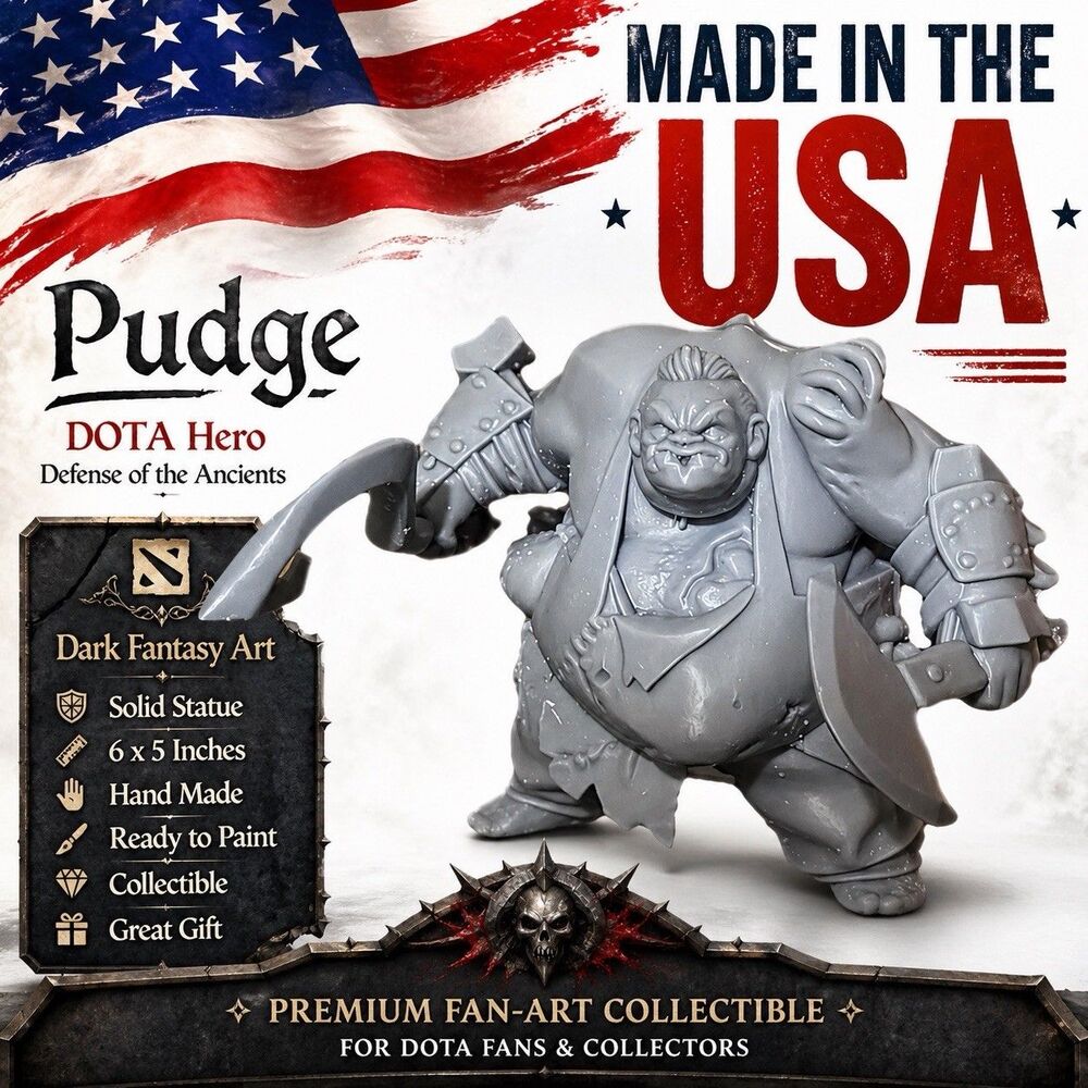 PUDGE Hero From DOTA /DOTA 2 Defense of The Ancients 5x4" Heavy Solid Figurine